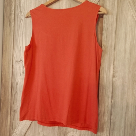 Olsen Europe Orange Top L/14 - Picture 2 of 4